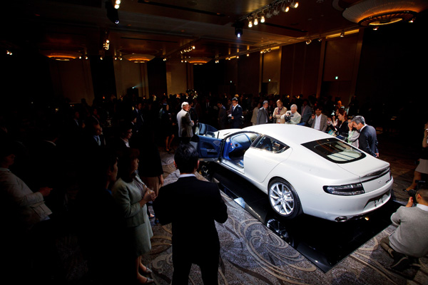 The Rapide S was launched at the new Capitol Hotel Tokyu in Tokyo