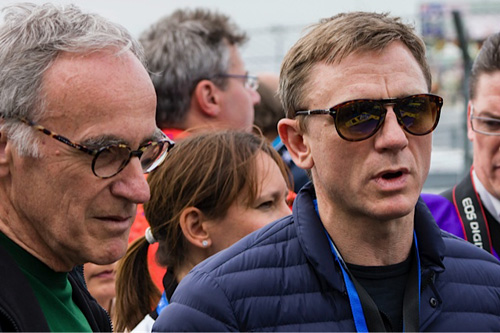 Dr Bez with James Bond star Daniel Craig