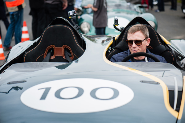 Daniel Craig gets behind the wheel of the CC100