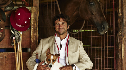 Argentinian polo player Eduaro Novilla Astrada enjoys a glamorous lifestyle that belies his down-to-earth nature