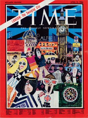 Time magazine's 'Swinging London' issue cover