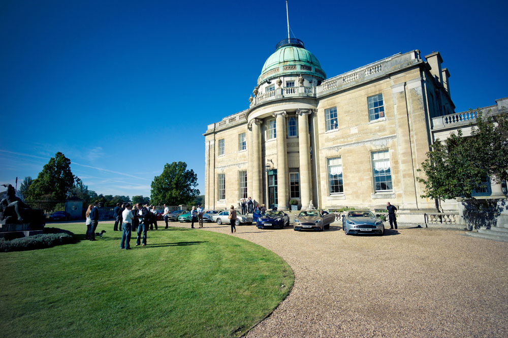 The Vanquish’s media launch was held at Tyringham Hall, Buckinghamshire
